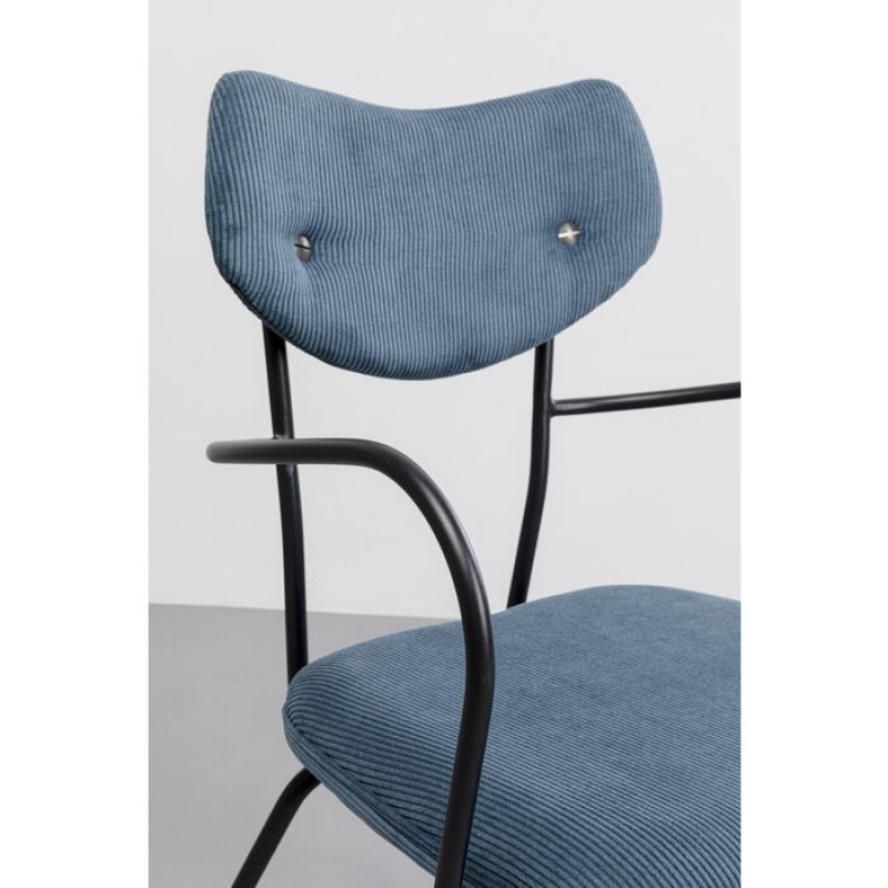 Chair with Armrest Viola Blue